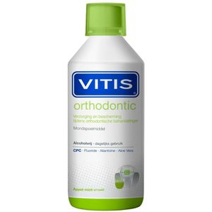 Vitis - Orthodontic - Mondwater - 3x 500 ml - Appel-mint Smaak