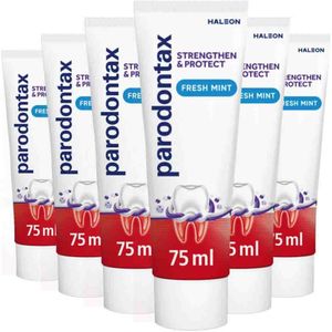 Parodontax - Strenghten & Protect - Tandpasta - Fresh Mint - 6x 75 ml