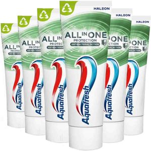 Aquafresh - All-in-One Protection Antibacterial Action - Tandpasta - 6x 75 ml