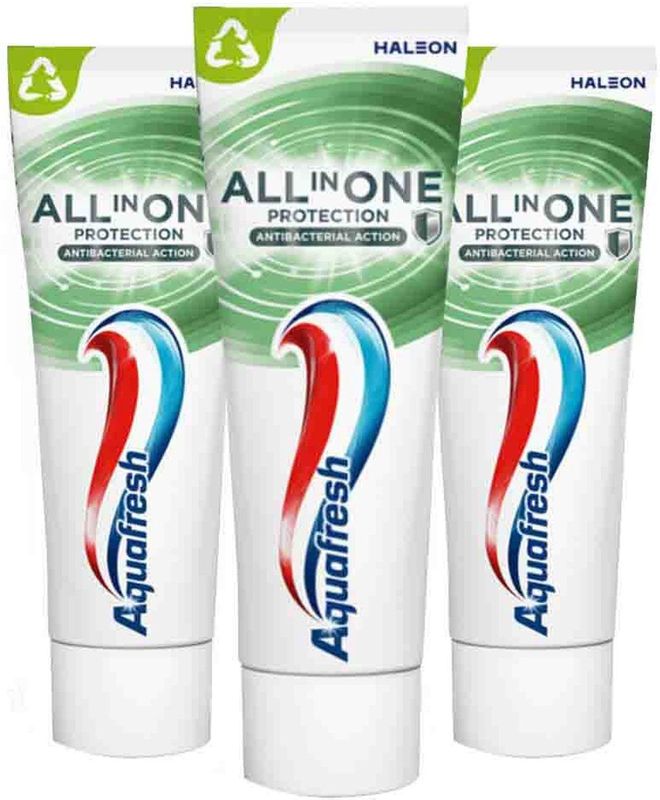 Aquafresh - All-in-One Protection Antibacterial Action - Tandpasta - 3x 75 ml