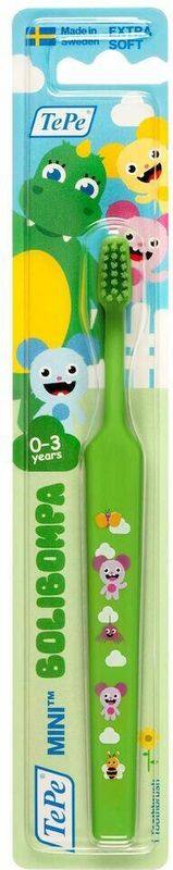 TePe - Mini Bolibompa - Tandenborstel - Extra Soft - Geschikt voor Kinderen van 0-3 Jaar