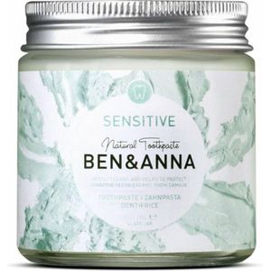 Ben & Anna - Tandpasta Sensitive - 100 gr - Vegan - Plasticvrij