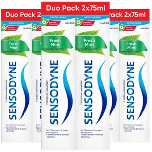 Sensodyne - Fresh Mint - Tandpasta - 2 Stuks - Klinisch Bewezen Bescherming bij Gevoelige Tanden