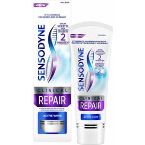 Sensodyne - Clinical Repair Active White - Tandpasta - 6 x 75 ml - Voordeelverpakking
