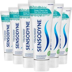 Sensodyne - Deep Clean Gel - Tandpasta - 6 x 75 ml - Voordeelverpakking
