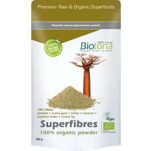 Biotona - Superfibres Bio - Poedercomplex - 300 gr - 100% Natuurlijk en Biologisch