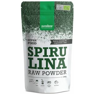 Purasana - Superfood Spirulina Poeder - Bio - 200 gram - Rijk aan Voedingsstoffen
