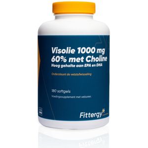 Fittergy - Visolie 1000mg 60% - Supplement - 180 Softgels - Met Choline