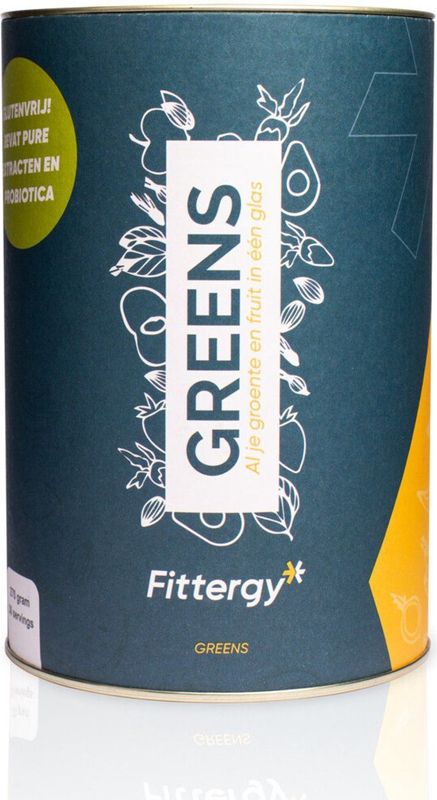 Fittergy - Supplements Greens - 270 gr - Met Extra Vitamine C - Glutenvrij