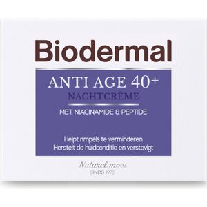 Biodermal - Nachtcreme Anti Age 40+ - Voordeelverpakking - 2 x 50 ml