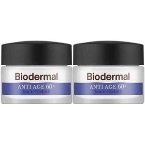 Biodermal - Nachtcrème - Anti Age 60+ - 50 ml - Gezichtscrème