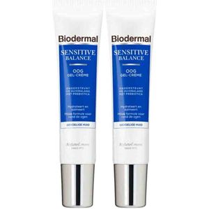 Biodermal - Sensitive Balance - Oogcrème - 2 x 15 ml - Voordeelverpakking