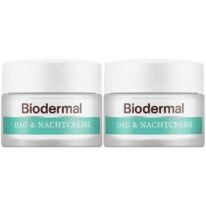 Biodermal - Dag & Nachtcreme - Voordeelverpakking - 2 x 50 ml