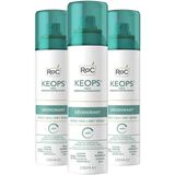 RoC - Keops - Deodorant Spray - 3 x 150 ml - Voordeelverpakking