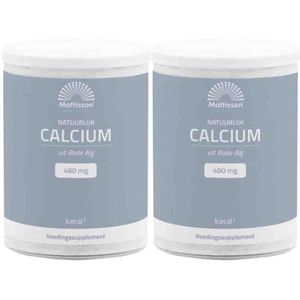 Mattisson - Natuurlijk Calcium Icecal - 480mg - 150 gr - Plantaardig Multi-mineraal Supplement
