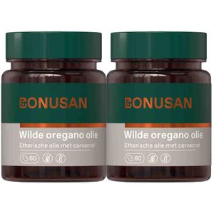 Bonusan - Wilde Oregano Olie - 60 Softgels - Verhoogt de Weerstand - 17,5 mg Carvacrol per Capsule