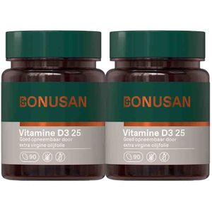 Bonusan - Vitamine D3 - 25 mcg/1000 IE - 90 Softgels