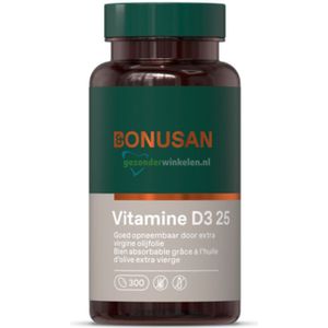 Bonusan - Vitamine D3 - Softgels - 25 mcg/1000 IE - 300 stuks