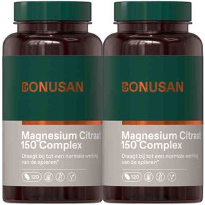 Bonusan - Magnesiumcitraat - 150 mg - 120 Tabletten