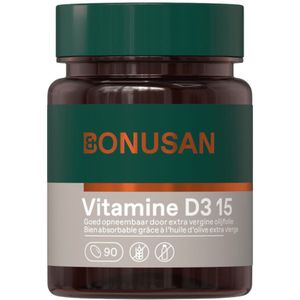 Bonusan - Vitamine D3 - 15 mcg - 90 Softgels