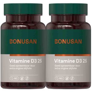 Bonusan - Vitamine D3 - Softgels - 25 mcg/1000 IE - 180 stuks