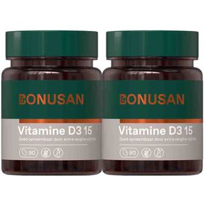 Bonusan - Vitamine D3 - 15 mcg - 90 Softgels