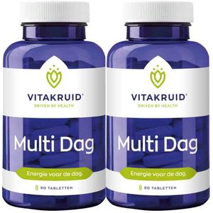 Vitakruid - Multi Dag - 90 Tabletten - Hoogwaardige Multi met Actief B-Complex