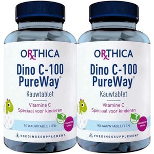 Orthica - Dino C PureWay - Kauwtabletten - 90 Stuks - Frambozensmaak