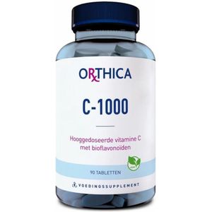 Orthica - C-1000 - Vitamine C - 90 Tabletten - Hooggedoseerd met Bioflavonoïden