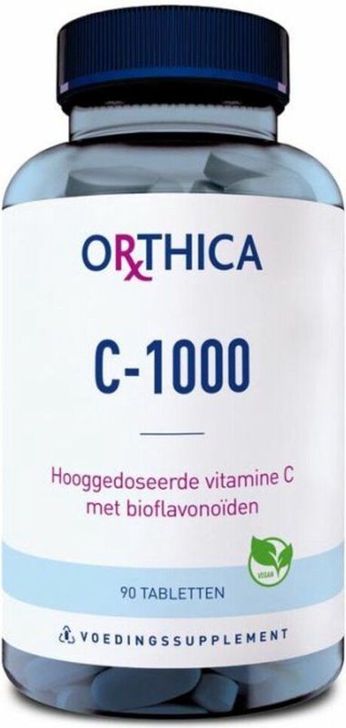 Orthica - C-1000 - Vitamine C - 90 Tabletten - Hooggedoseerd met Bioflavonoïden