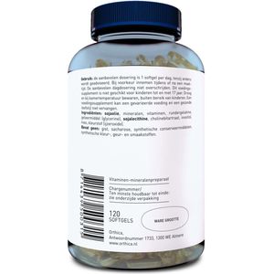 Orthica - Soft Multi - Multivitamine - 120 Softgels