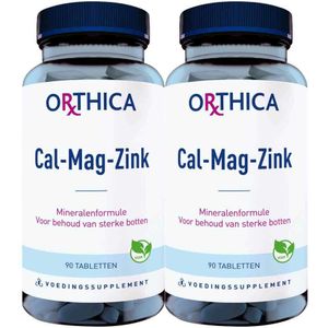 Orthica - Cal-Mag-Zink - 90 Tabletten - Mineralenformule voor Sterke Botten