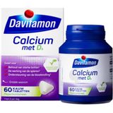 Davitamon - Calcium Vitamine D3 - Pepermunt - 60 Kauwtabletten