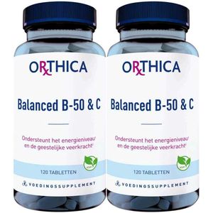 Orthica - Balanced B-50 & C - 120 Tabletten - Voedingssupplementen