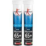 Lucovitaal - Multi 65+ - Bruistabletten - Mangosmaak - 2 x 20 bruistabletten - Voordeelverpakking