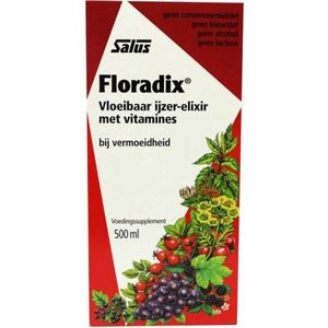 Floradix - Vloeibaar Ijzer-Elixer - 500 ml - Met Vitamines