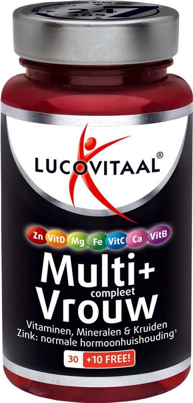 Lucovitaal - Multi Compleet Vrouw - Multivitaminen - 40 Tabletten