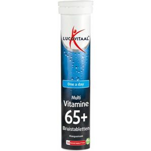 Lucovitaal - Multi 65+ - Bruistabletten - Mangosmaak - 20 Bruistabletten