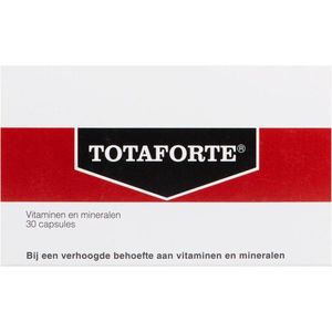 Totaforte - Capsules - 30 Capsules - Multivitaminen - Voor Verhoogde Behoefte aan Vitaminen en Mineralen