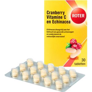 Roter - Cranberry - Vitamine C en Echinacea - 30 Tabletten