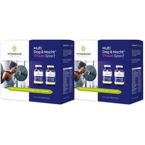 Vitakruid - Vrouw Sport Multi Dag Nacht - 180 Tabletten - Vegan