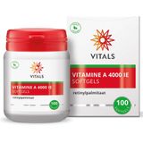 Vitals - Vitamine A - Retinylpalmitaat - 4000 IE - 100 Softgels