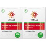 Vitals - Vitamine A - Retinylpalmitaat - 4000 IE - 100 Softgels
