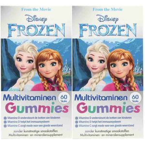 Disney - Multivitamines Frozen - Voordeelverpakking - 2 x 60 Gummies