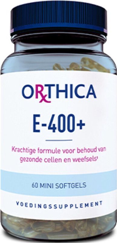 Orthica - E-400+ - Softgels - 60 stuks - Antioxidant - Celbeschermend