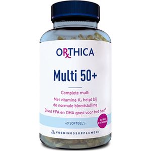 Orthica Multi 50+ - Softgels - 60 stuks - Met Multivitaminen en Omega 3-vetzuren