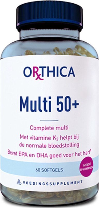 Orthica Multi 50+ - Softgels - 60 stuks - Met Multivitaminen en Omega 3-vetzuren