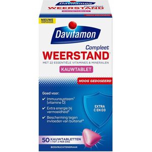 Davitamon Compleet Weerstand Hoog Gedoseerd - Bosvruchten - 50 Kauwtabletten