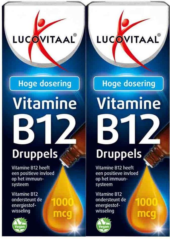 Lucovitaal - Vitamine B12 - Druppels - 1000 mcg - 50 ml - Hoge Dosering