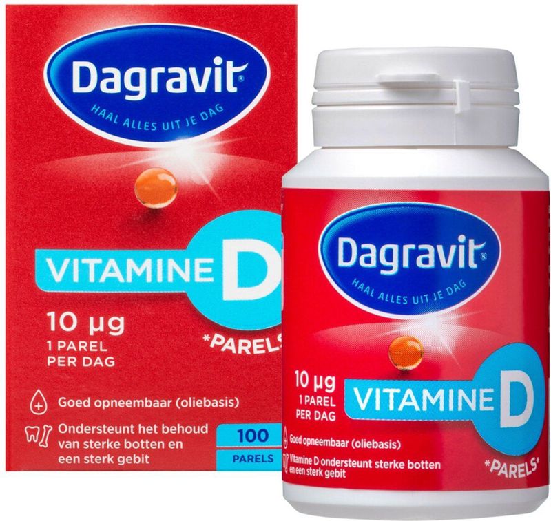 Dagravit - Vitamine D Parels - 10 µg - 100 Capsules